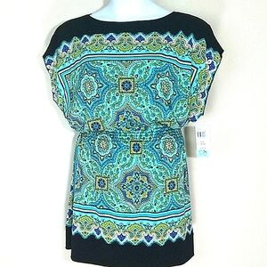 Sundress Tunic geometric Floral New stretch print